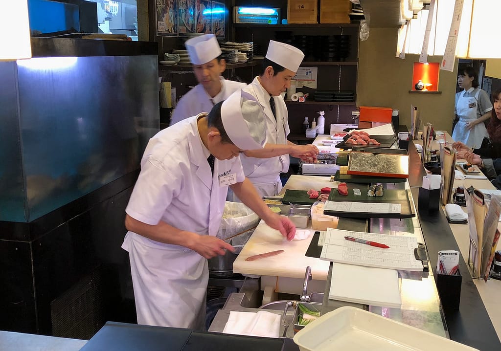Sushi-bar i Tokyo