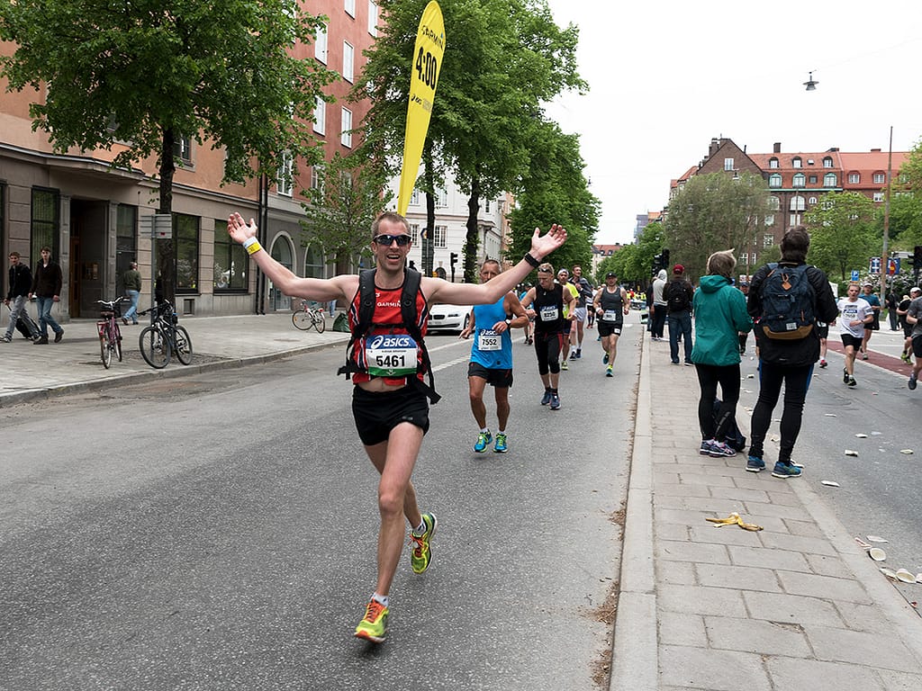 Farthållare på Stockholm Marathon