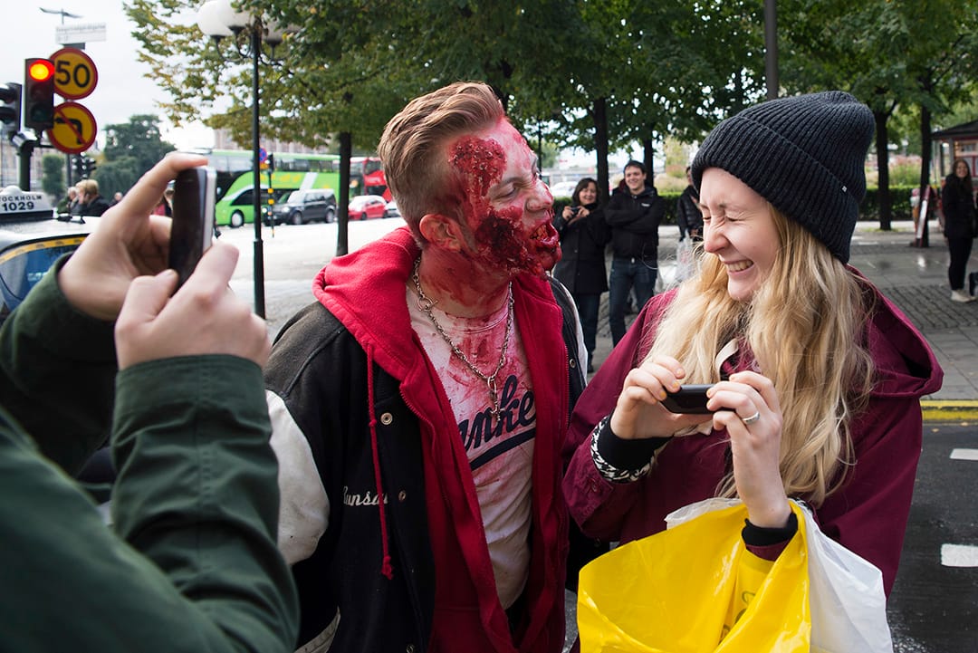 Zombie möter åskådare